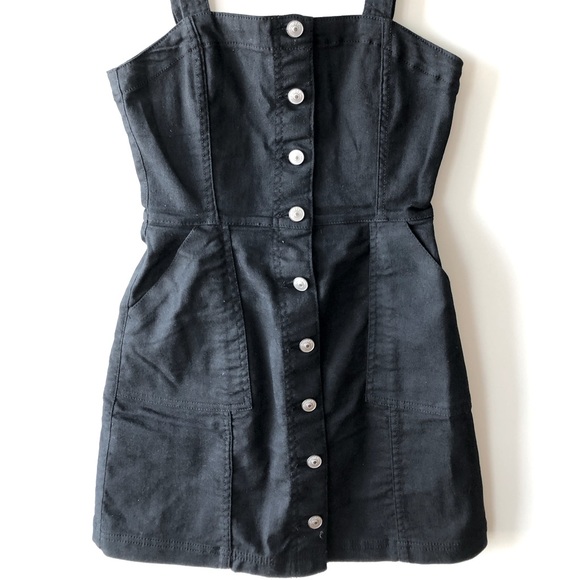 Overall style Jean mini-dress - Picture 1 of 10